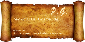 Perkovits Grizelda névjegykártya